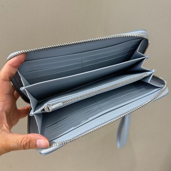 Coach CBO02 Long Zip Around Wallet In Sketch Signature Canvas blue - Picture 5 of 11